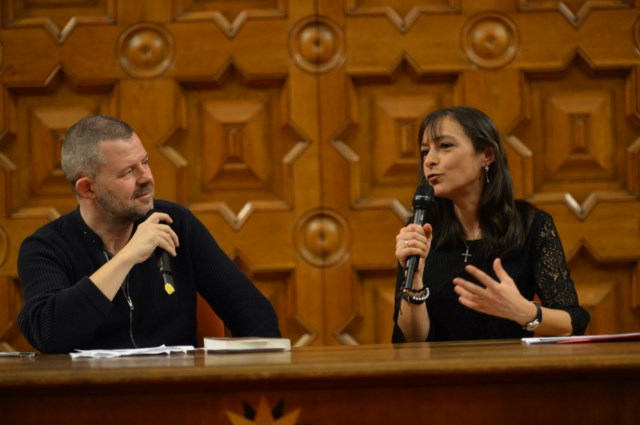 Carine Marret Eric Naulleau Dans l'ombre du Saint Suaire Commissaire Levigan livre roman policier polar interview CUM